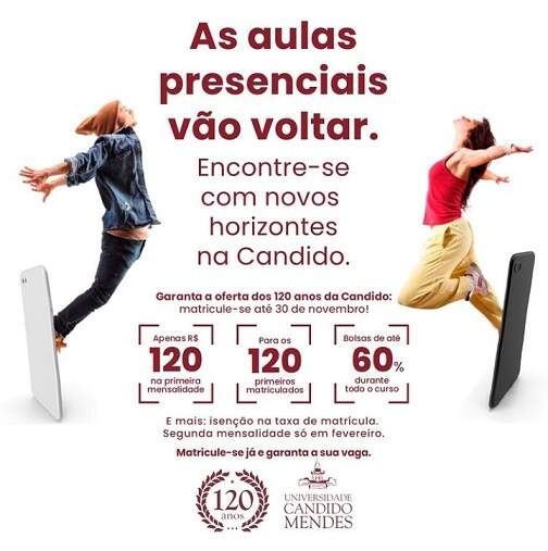 Campanha de 120 anos da UCAM. Campanha de 120 anos da UCAM.