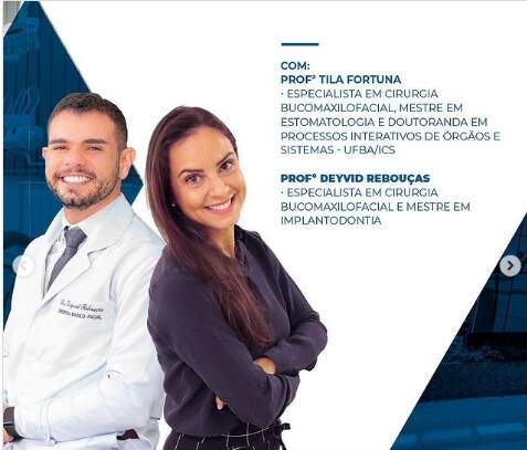 Palestrantes do curso de imersão em biópsias e suturas em Odontologia.