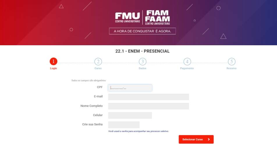 Inscrição no amigo indica no site da FMU. Inscrição no amigo indica no site da FMU.