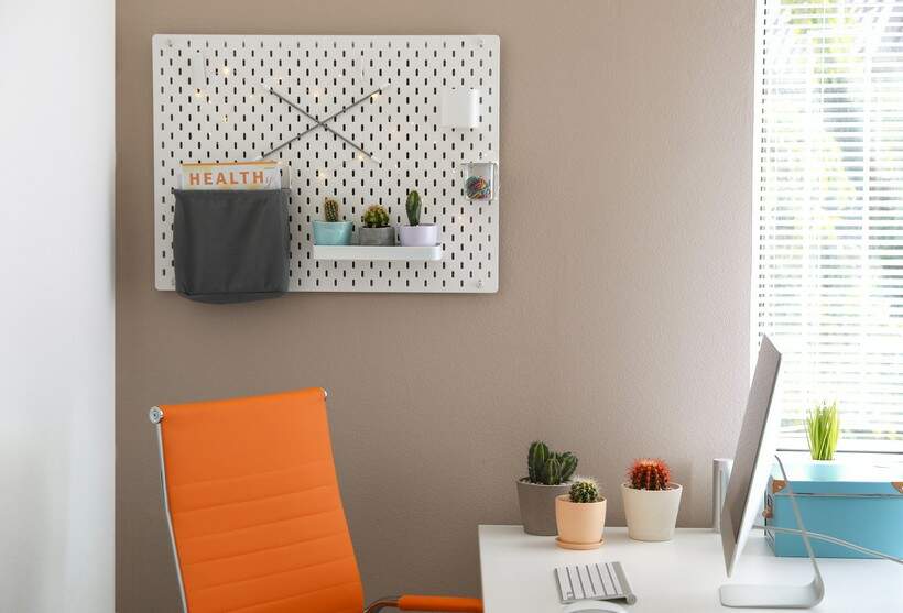 Pegboard para home office. Pegboard para home office.