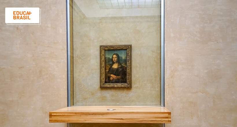 Mona Lisa no Museu do Louvre. Mona Lisa no Museu do Louvre.