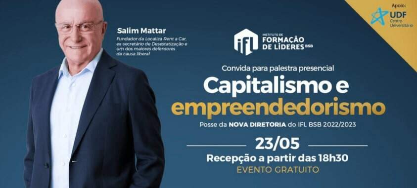 Capitalismo e Empreendedorismo são assuntos de palestra do UDF. Capitalismo e Empreendedorismo são assuntos de palestra do UDF.