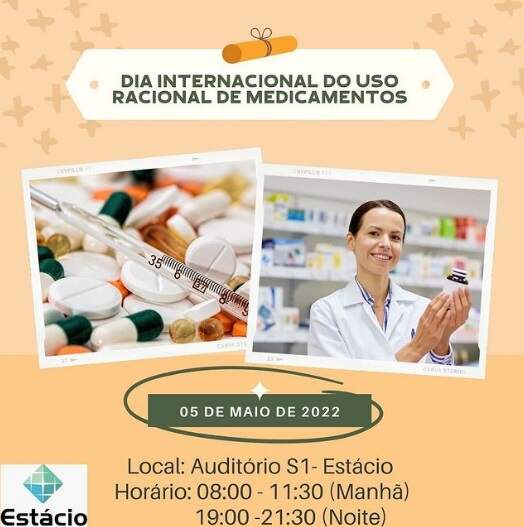 Palestra sobre o uso racional de medicamentos da Estácio. Palestra sobre o uso racional de medicamentos da Estácio.