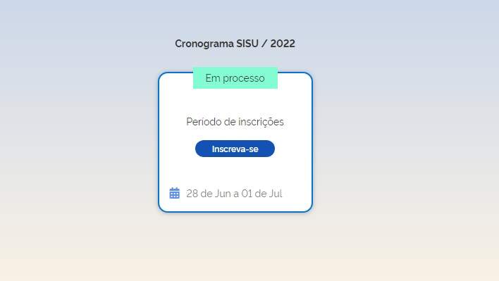 Portal Acesso Único para inscrição Sisu 2022.2. Portal Acesso Único para inscrição Sisu 2022.2.