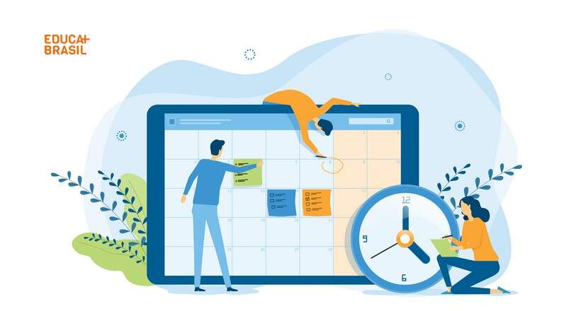 Relógio e calendário para cronograma de inscrições para o Encceja PPL 2022. Relógio e calendário para cronograma de inscrições para o Encceja PPL 2022.