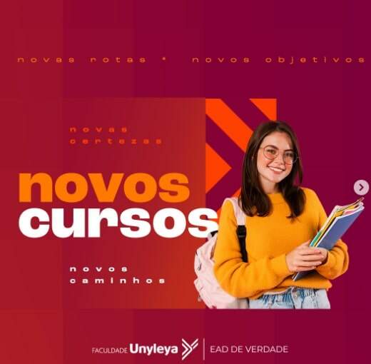 Estudante segurando livros para novos cursos de pós-graduação da Unyleya. Estudante segurando livros para novos cursos de pós-graduação da Unyleya.