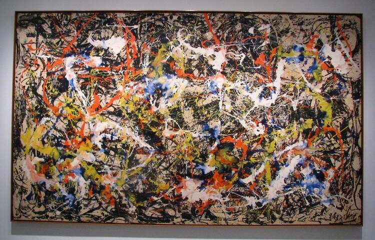 pintura de Jackson Pollock
