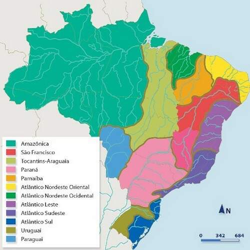 Mapa do Brasil colorido. Mapa do Brasil colorido.
