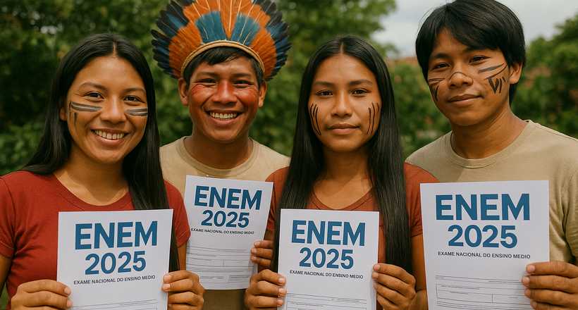 Enem 2025: cresce 89% o número de inscritos indígenas desde 2022