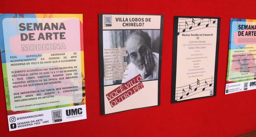 Exposição na UMC tem como tema centenário da Semana da Arte Moderna