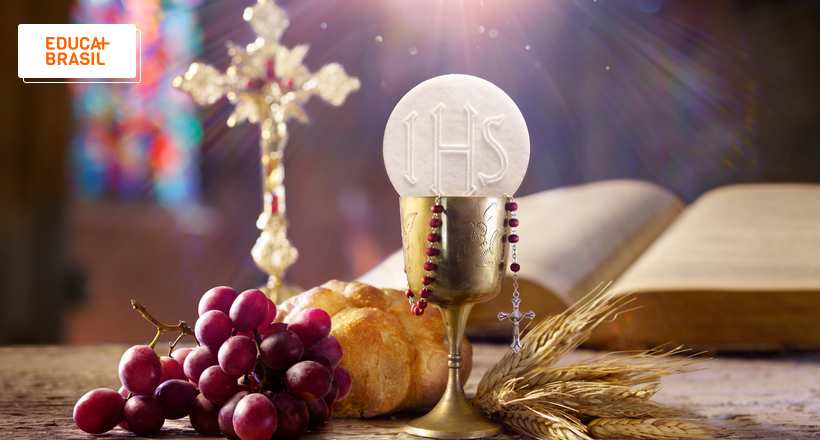 Quais são os símbolos do Corpus Christi?